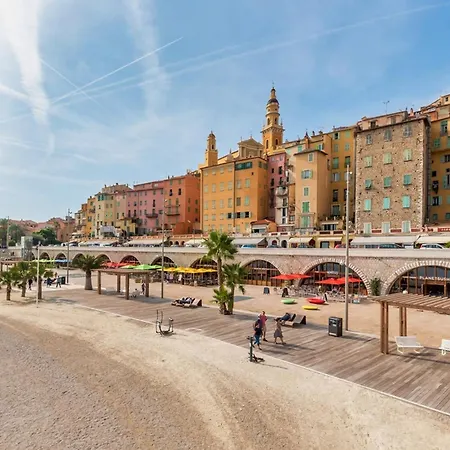 Climatise Avec Piscine Et Garage Securise A Menton, 4 Couchages - Fr-1-647-35 Apartment