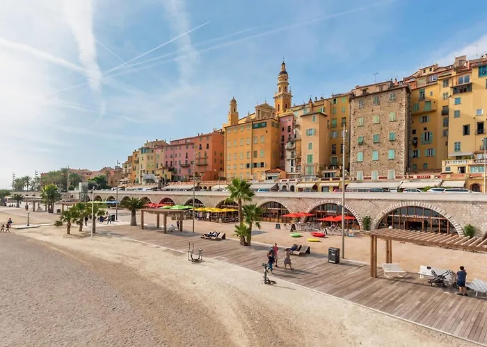 Climatise Avec Piscine Et Garage Securise A Menton, 4 Couchages - Fr-1-647-35 Apartment